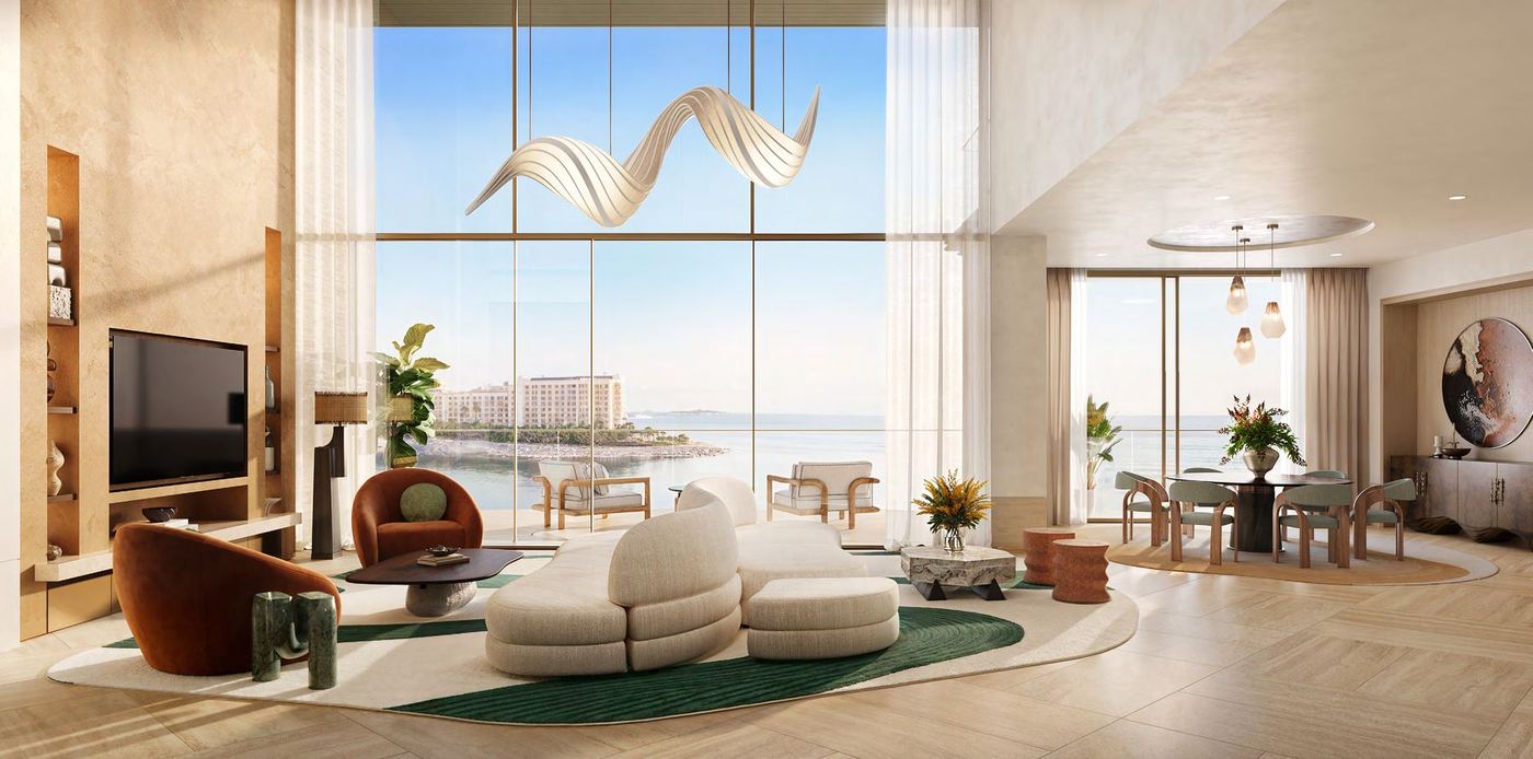 4-bedroom duplex living room