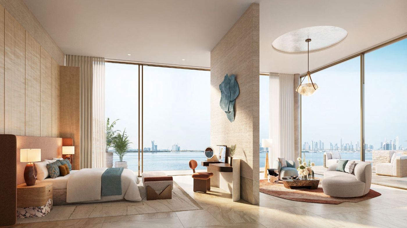 Penthouse master bedroom